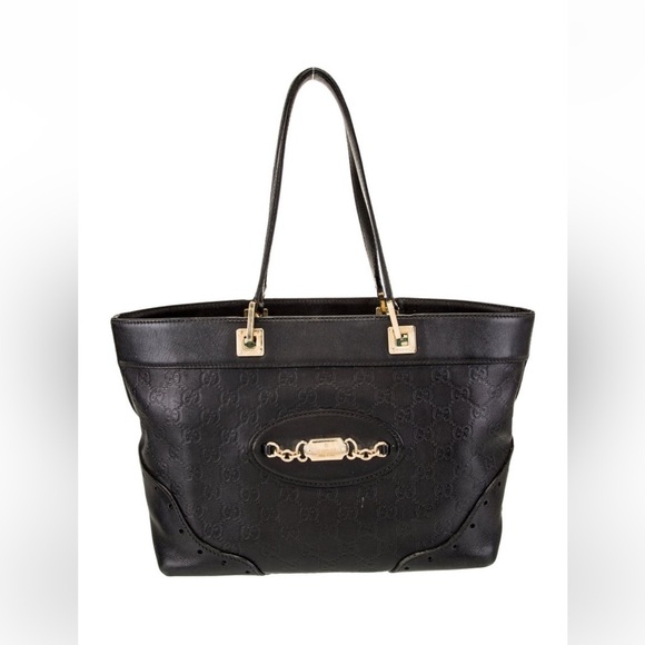Gucci Handbags - Gucci Black Leather Handbag